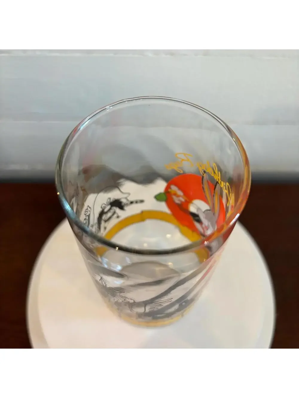 Bugs Bunny Happy Birthday Glass